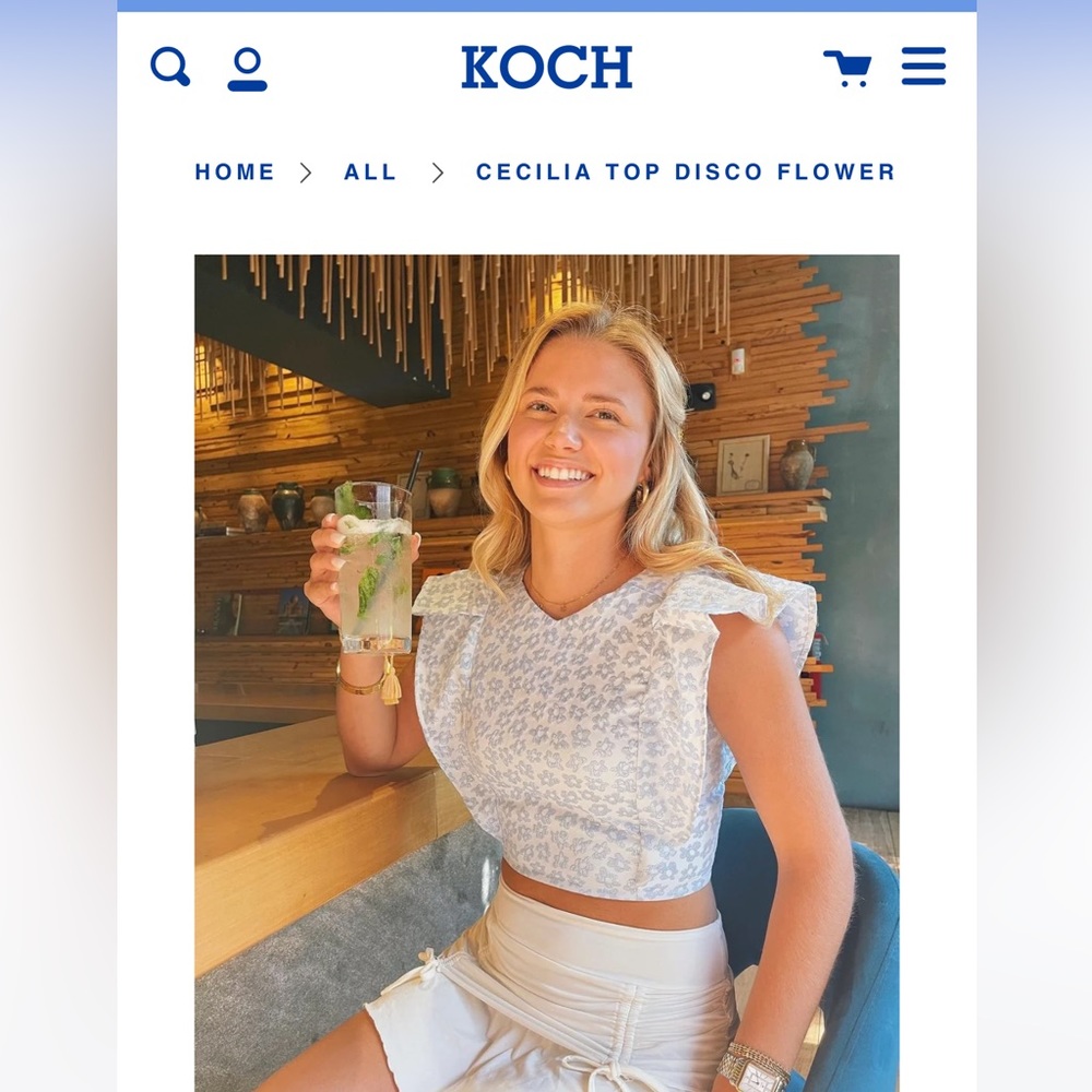 Koch Cecilia Disco Flower Top